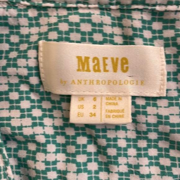 ☀️🏝️ 10 for $20 Maeve Rochelle Button Down Blouse - Picture 4 of 7